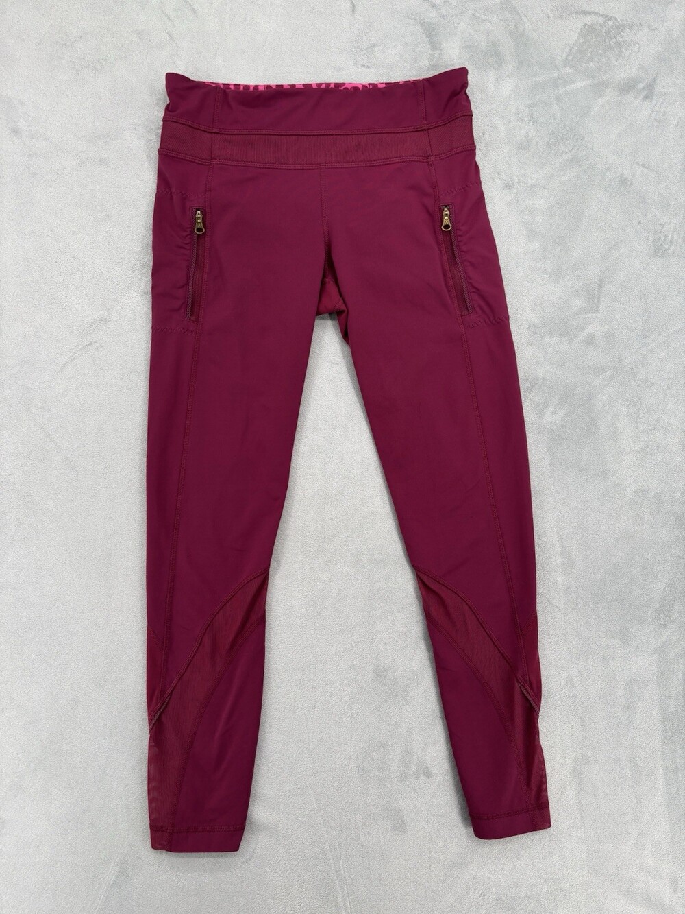 Lululemon Inspire Tight‎ II Mesh 7/8 Leggings Dashing Purple Women's Size 6